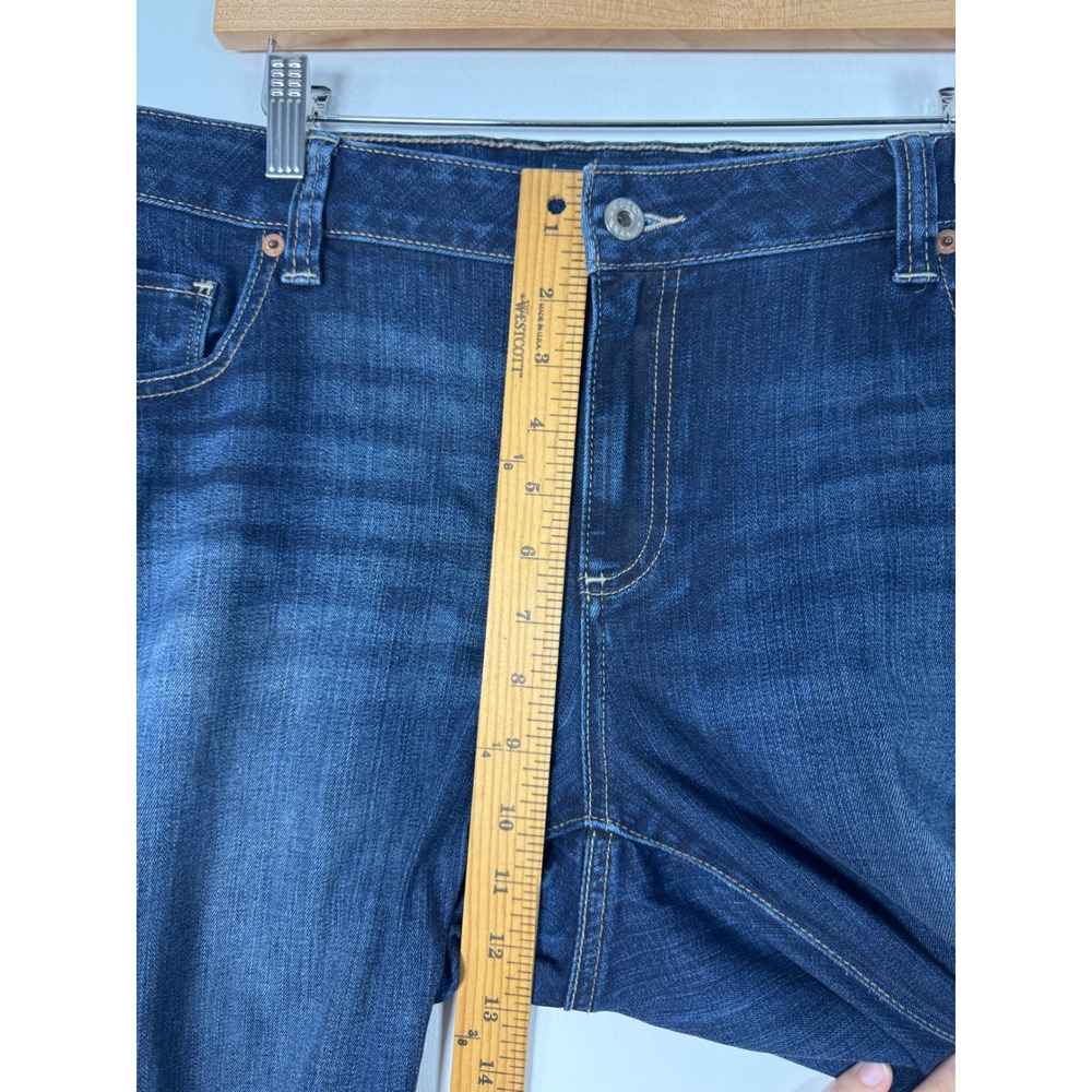 Classic Lucky Brand Womens 14W Skinny Jeans‎ Dark Indigo Mid Rise Stretch Denim - Picture 7 of 11